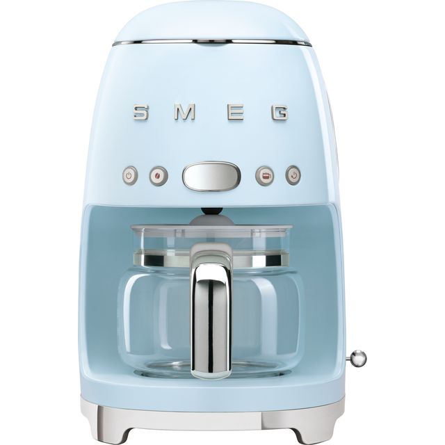 Smeg 50s Retro DCF02PBUK Filter Coffee Machine with Timer - Pastel Blue