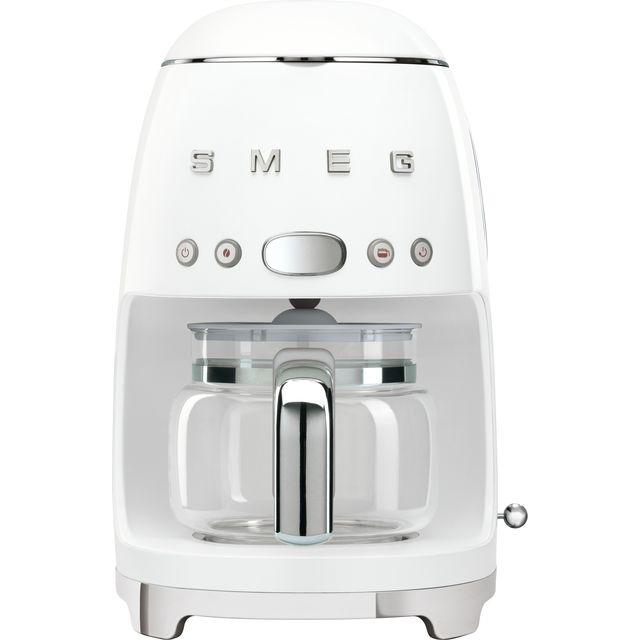 Smeg 50s Retro DCF02WHUK Filter Coffee Machine with Timer - White