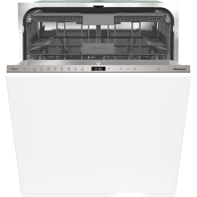 Hisense HV673B60UK Wifi Connected Fully Integrated Standard Dishwasher - Black Control Panel - B Rated