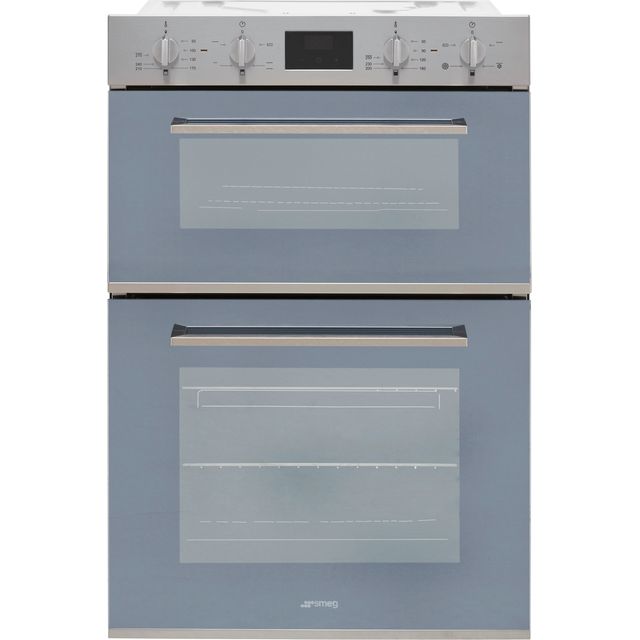 Smeg Cucina DOSF400S Built In Electric Double Oven - Stainless Steel - A/B Rated