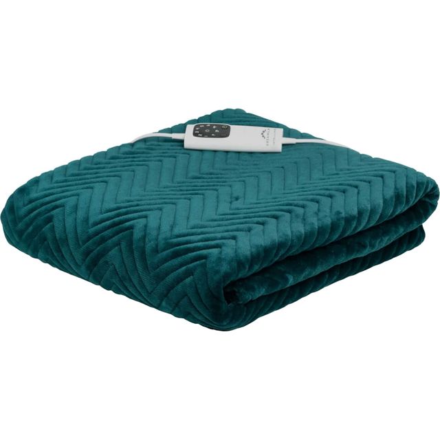 Dreamland Hurry Home Deluxe Velvet Heated Throw - Green