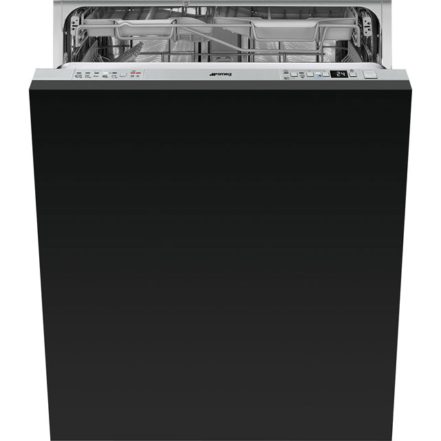 Smeg DI613P Fully Integrated Standard Dishwasher - Stainless Steel Control Panel with Fixed Door Fixing Kit - A+++ Rated