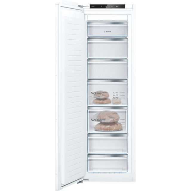 Bosch Series 4 GIN81VEE0G Integrated Upright Freezer with Sliding Door Fixing Kit - E Rated