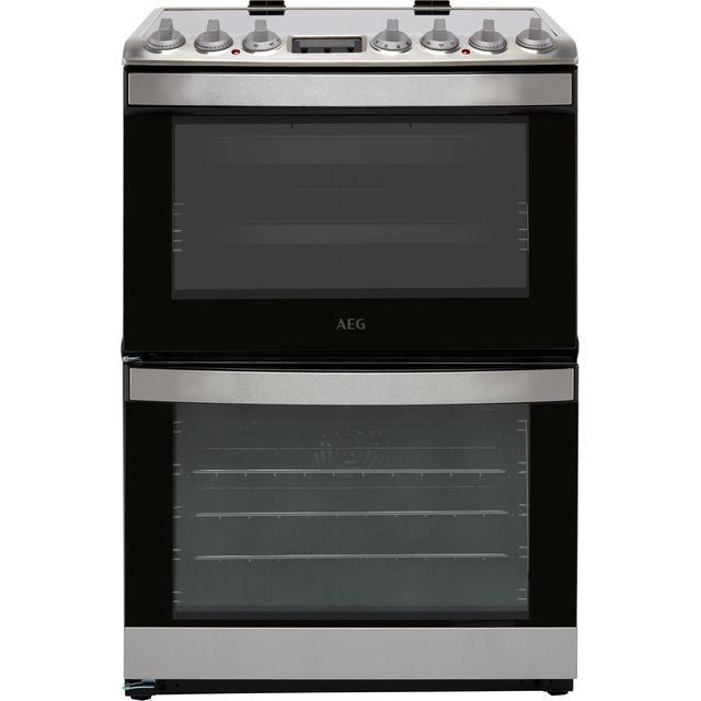AEG CIB6742ACM 60cm Electric Cooker with Induction Hob - Stainless Steel - A/A Rated