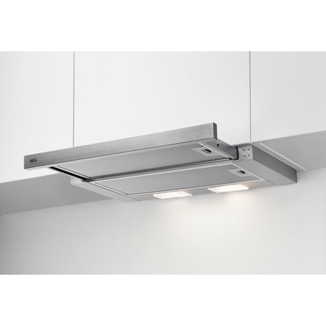 AEG DPB3631S 60 cm Telescopic Cooker Hood - Stainless Steel - C Rated