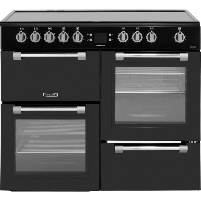 Leisure Cookmaster CK100C210K 100cm Electric Range Cooker with Ceramic Hob – Black – A/A Rated