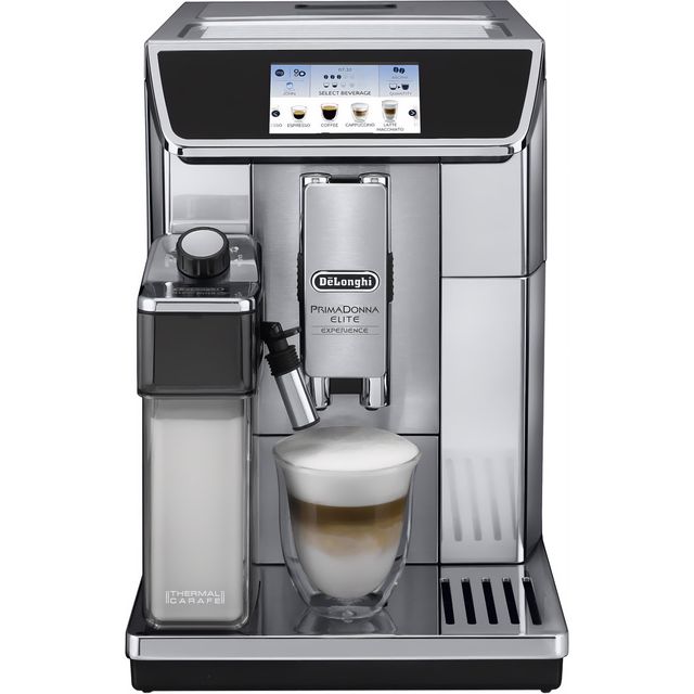 DeLonghi PrimaDonna Elite Experience ECAM650.85.MS Bean to Cup Coffee Machine - Silver