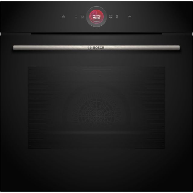 Bosch Serie 8 HBG7741B1B Built In Electric Single Oven and Pyrolytic Cleaning - Black - A+ Rated