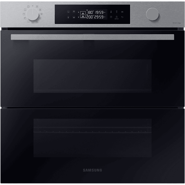 Samsung Series 4 Dual Cook Flex NV7B45305AS Wifi Connected Built In Electric Single Oven and Pyrolytic Cleaning - Stainless Steel - A+ Rated