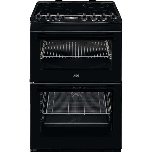 AEG 6000 SteamBake CCX6740ACB 60cm Electric Cooker with Ceramic Hob – Black – A Rated