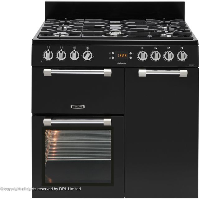 Leisure Cookmaster CK90F232K 90cm Dual Fuel Range Cooker – Black – A/A Rated