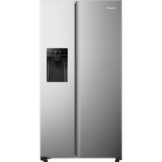 Fridgemaster MS91500IES Non-Plumbed Total No Frost American Fridge Freezer - Silver - E Rated