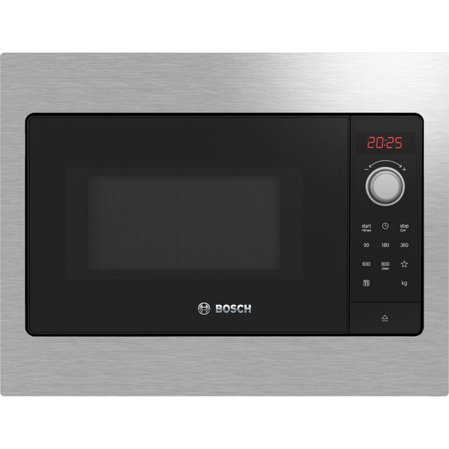 Bosch Series 2 BFL523MS3B 38cm High, Built In Small Microwave - Stainless Steel