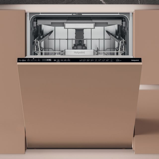 Hotpoint H7IHP42LUK Fully Integrated Standard Dishwasher - Black Control Panel - C Rated