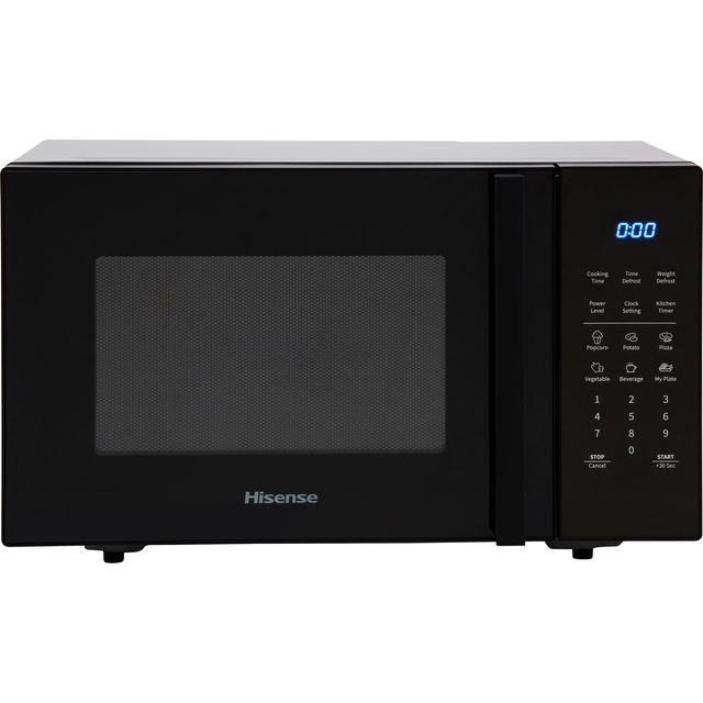 Hisense H23MOBS5HUK 29cm tall, 48cm wide, Freestanding Compact Microwave - Black