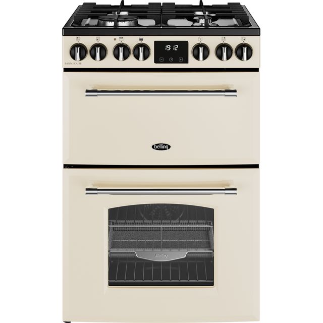 Belling Farmhouse 60DF 60cm Dual Fuel Mini Range Cooker – Cream – A Rated