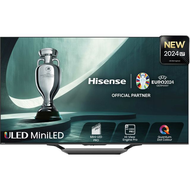 Hisense U7NQTUK 75 4K Ultra HD MiniLED Smart TV - 75U7NQTUK
