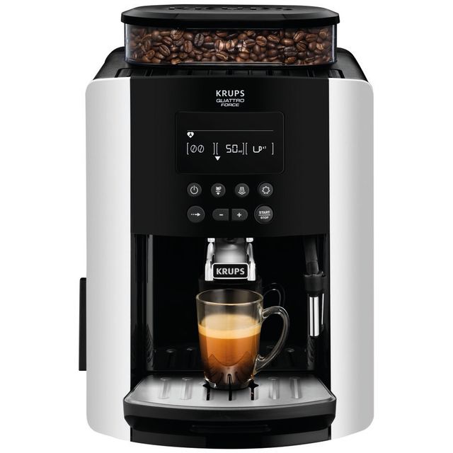 Krups Arabica Digital EA817840 Bean to Cup Coffee Machine - Silver