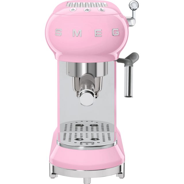 Smeg 50s Retro ECF01PKUK Espresso Coffee Machine - Pink