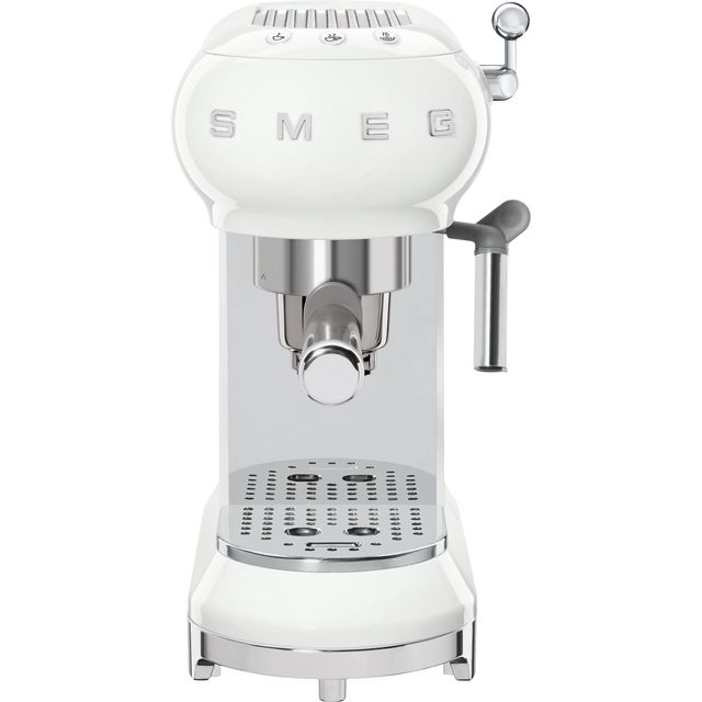 Smeg 50s Retro ECF01WHUK Espresso Coffee Machine - White