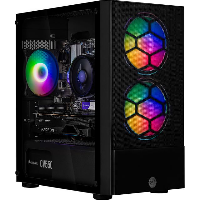 3XS Core 7600 RGB Gaming Tower - AMD Radeon RX 7600, AMD Ryzen 5, 1 TB SSD - Black