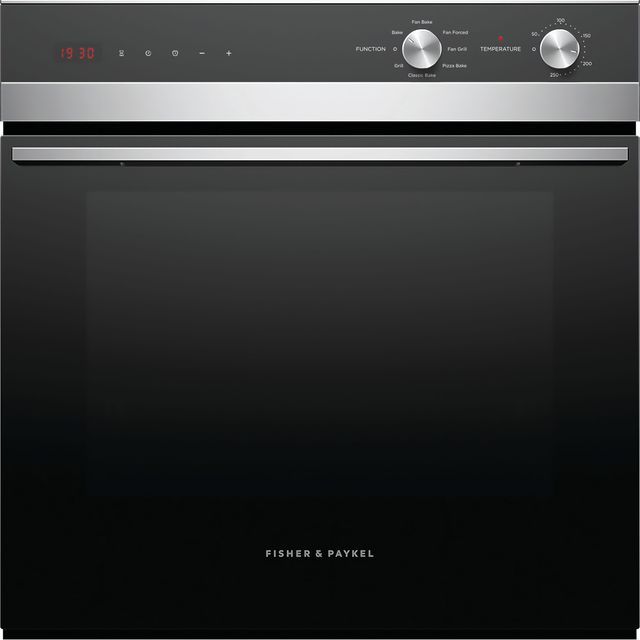 Fisher & Paykel Series 5 Contemporary OB60SC7CEX3 Built In Electric Single Oven - Black / Stainless Steel