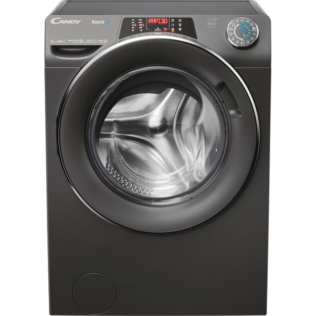 Candy RapidÓ RO16106DWMCR7-80 10kg WiFi Connected Washing Machine with 1600 rpm - Graphite - A Rated