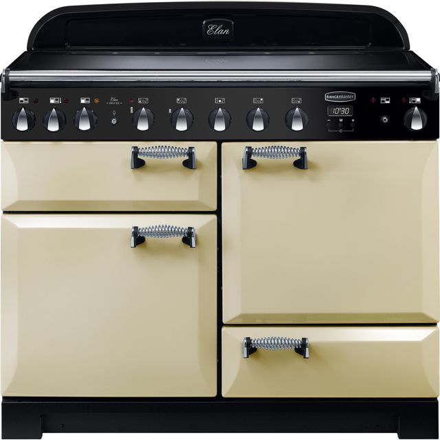 Rangemaster Elan Deluxe ELA110EICR 110cm Electric Range Cooker with Induction Hob – Cream – A/A Rated