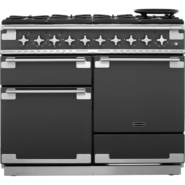 Rangemaster Elise ELS110DFFSL 110cm Dual Fuel Range Cooker – Slate – A/A Rated