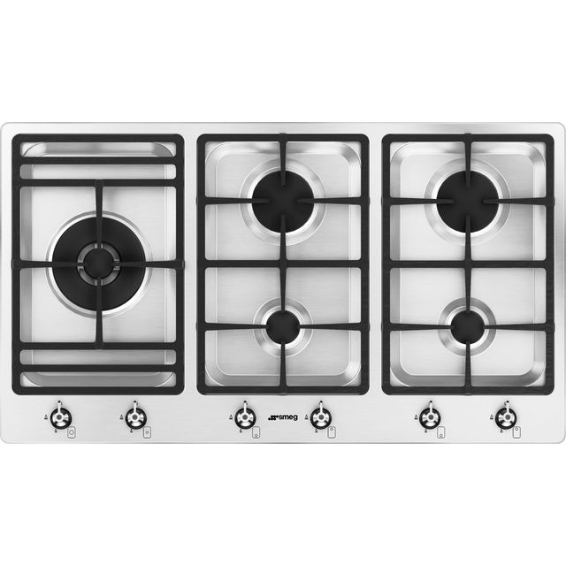 Smeg Classic PS9062 90cm Gas Hob - Stainless Steel