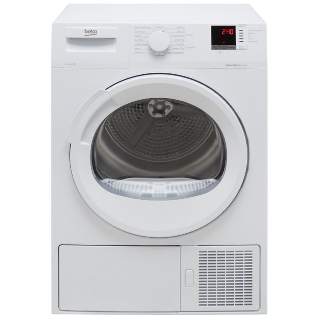 Beko DTLP91151W 9kg Heat Pump Tumble Dryer - White - DTLP91151W_WH - 1
