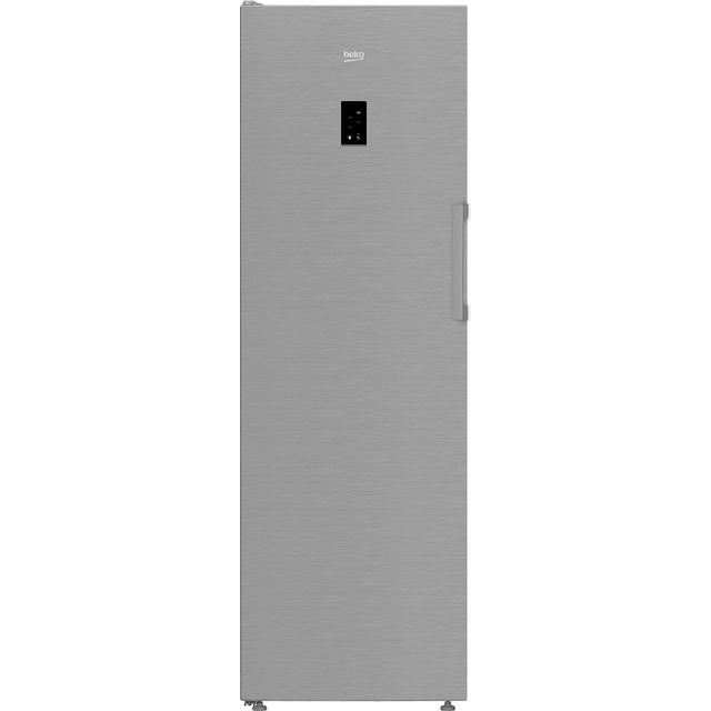 Beko FNP4686PS Frost Free Upright Freezer - Stainless Steel - E Rated