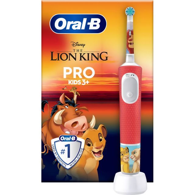 Oral B Vitality PRO Kids Lion King Electric Toothbrush - Red