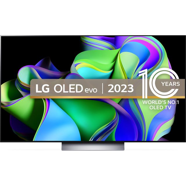LG OLED55C36LC 55" Smart 4K Ultra HD OLED TV - Dark Titan Silver - OLED55C36LC - 1