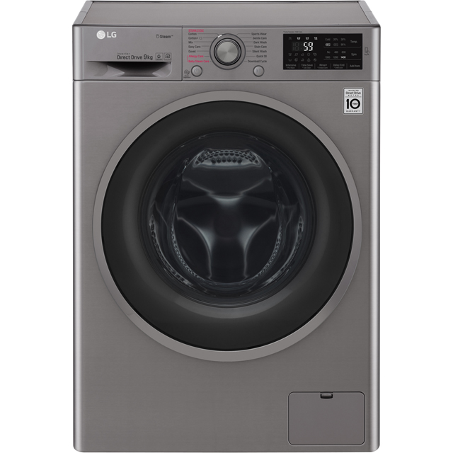 LG Steam™ F4J6VY8S 9Kg Washing Machine with 1400 rpm - Graphite - A+++ Rated