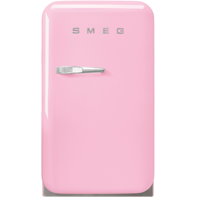 Smeg Right Hand Hinge FAB5RPK3 Fridge - Pink - D Rated