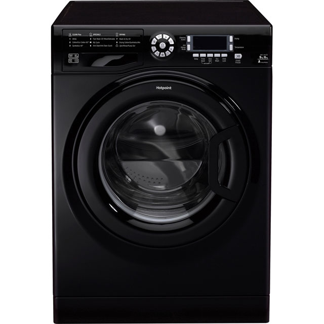 Hotpoint Ultima FDD9640K Free Standing Washer Dryer in Black