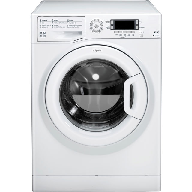 Hotpoint Ultima FDD9640P Free Standing Washer Dryer in White
