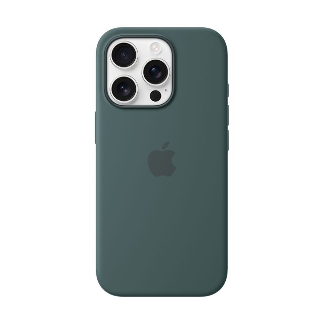 Apple iPhone 16 Pro Silicone Case with MagSafe for iPhone 16 Pro - Lake Green