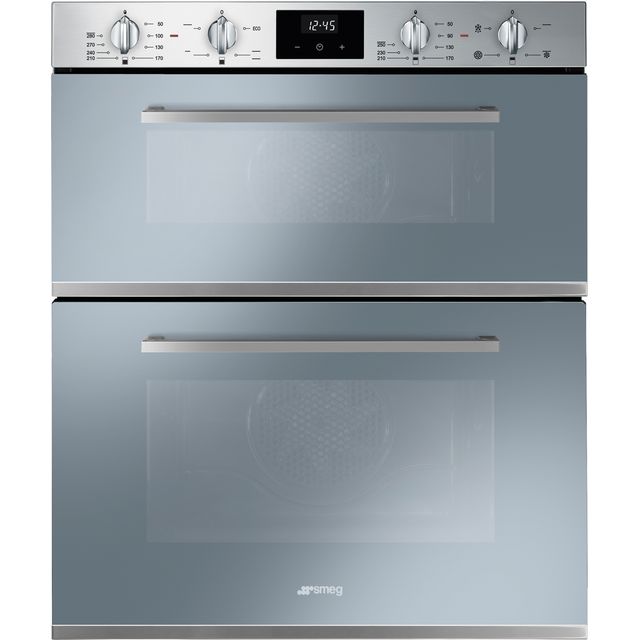 Smeg Cucina DUSF400S Built Under Electric Double Oven - Stainless Steel - A/B Rated