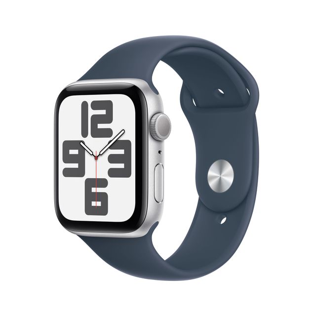 Apple Watch SE, 44mm, Aluminium Case, GPS [2023] - Storm Blue Sport Band - S/M