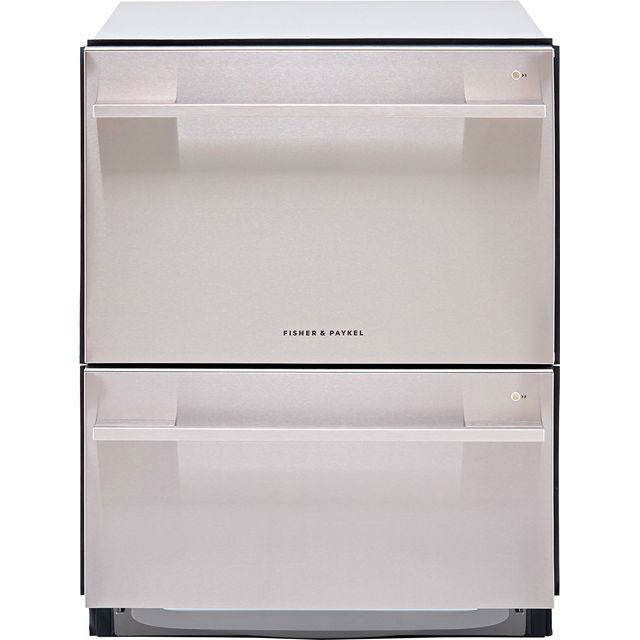 Fisher & Paykel Double DishDrawer DD60DDFHX9 Semi Integrated Standard Dishwasher - Stainless Steel Control Panel with Fixed Door Fixing Kit - E Rated