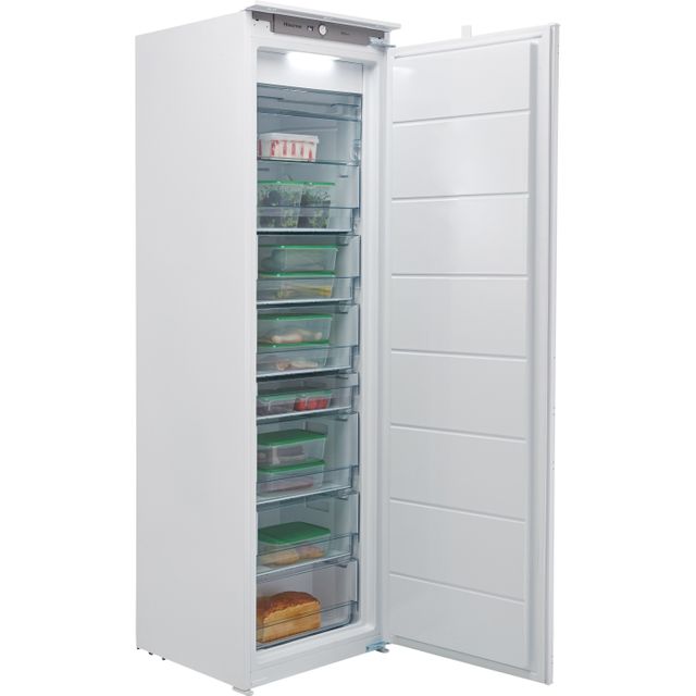 Hisense FIV276N4AW1 Integrated Frost Free Upright Freezer with Sliding Door Fixing Kit - F Rated