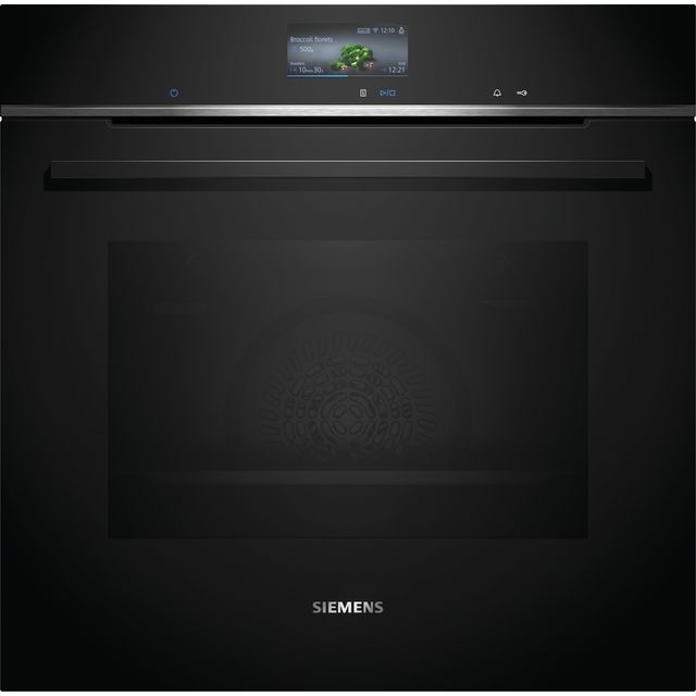 Siemens IQ-700 HB776G1B1B Built In Electric Single Oven - Black - A+ Rated
