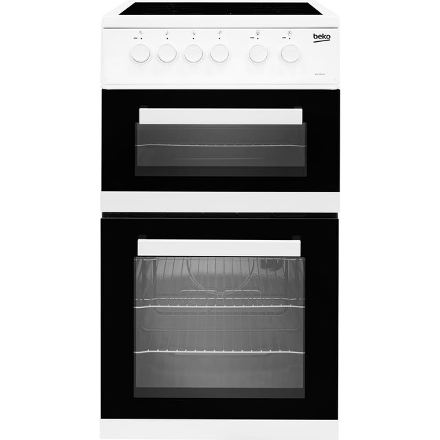 Beko KDC5422AW 50cm Electric Cooker with Ceramic Hob - White - A Rated