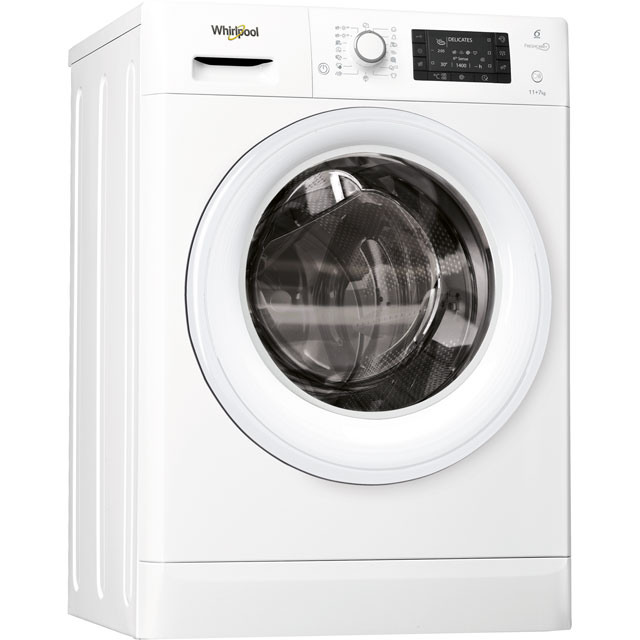 Whirlpool FreshCare FWDD117168W Wifi Connected 11Kg / 7Kg Washer Dryer with 1600 rpm - A Rated