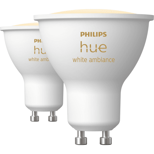 Philips Hue White Ambiance GU10 Double Pack - White