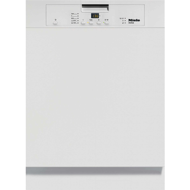 Miele G4203i Semi Integrated Standard Dishwasher - White Control Panel with Fixed Door Fixing Kit - A+ Rated