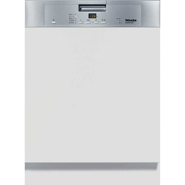 Miele G4203SCi Semi Integrated Standard Dishwasher - Clean Steel Control Panel - A+ Rated