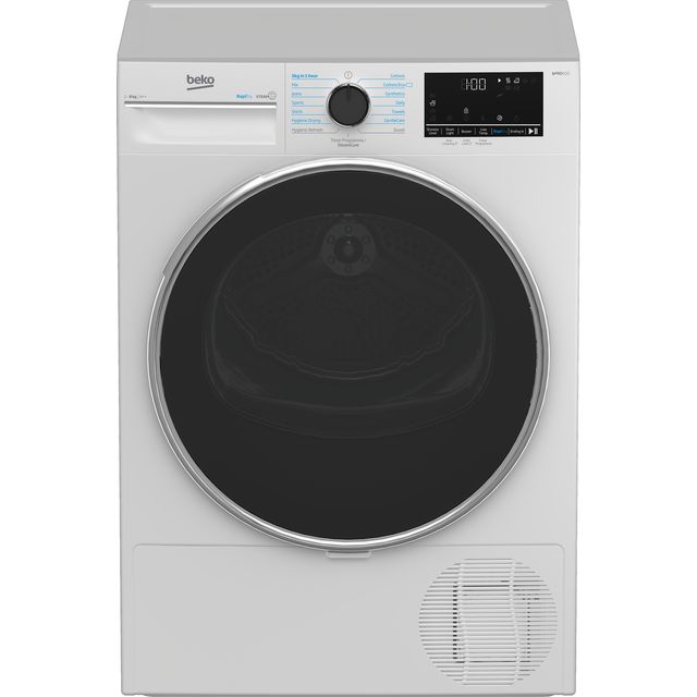 Beko RapiDry™ B5T4823RW 8Kg Heat Pump Tumble Dryer – White – A++ Rated